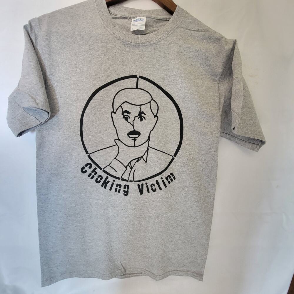 Choking Victim  band t shirt size small heather gray
